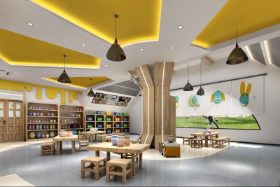 现代幼儿园3D模型下载